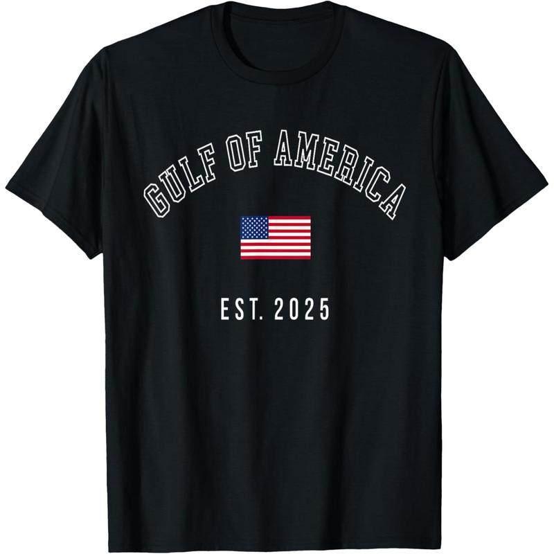 Gulf Retro Of America Est 2025 USA American Flag Men Women T-Shirt