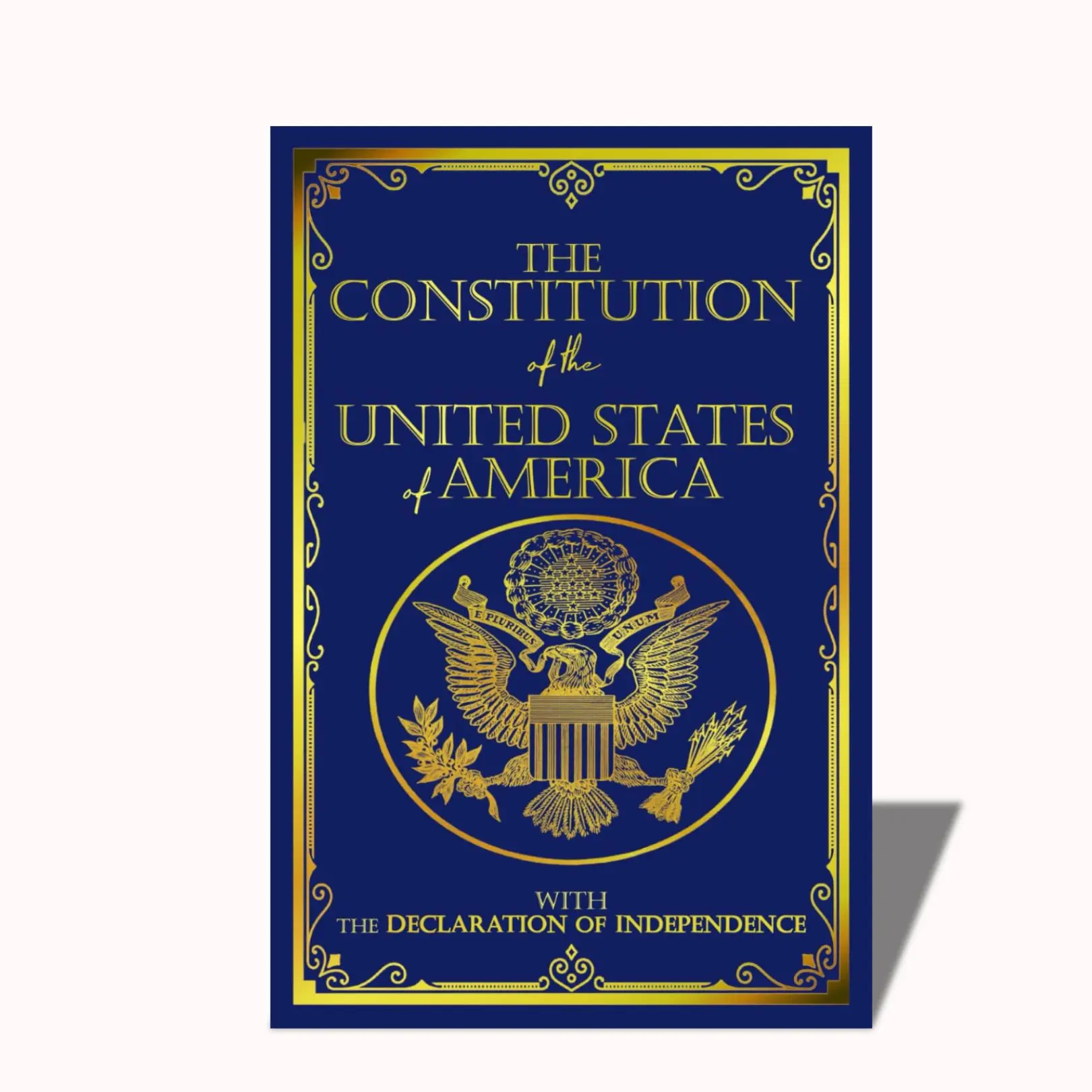 Compact English United States Constitution & Declaration of Independence Pocket-Size Book - Portable Reading Materials for American Governance Enthusiasts, Learning & Humanities & Social Sciences Values Resource