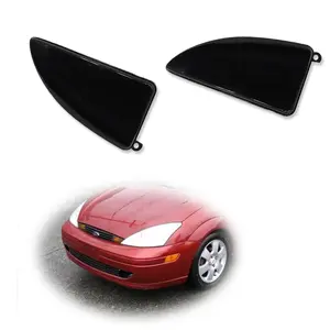 2PCS Smoked Lens Front Bumper Fog Driving Lamps Lights For 2000 2001 2002 2003 2004 Ford Focus,Replace OEM FO2592177 FO2593177, YS4Z15L203BA YS4Z15L203BB