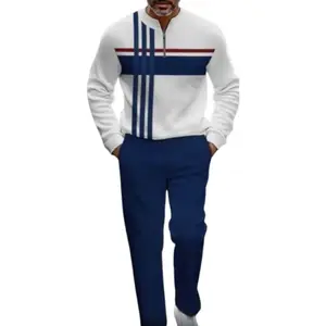 Men’s Tracksuit 2 Piece Set Athletic Sweat Suits Men Zip Up Jacket & Jogger Pants Casual Sport Outfit, Gym, Running