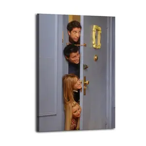 Friends The Late Thanksgiving Great Wall Art, Canvas Poster, Cute And Vibrant Poster for Bedroom, Dorm, A Perfect Gift Idea for New Year Home Decor