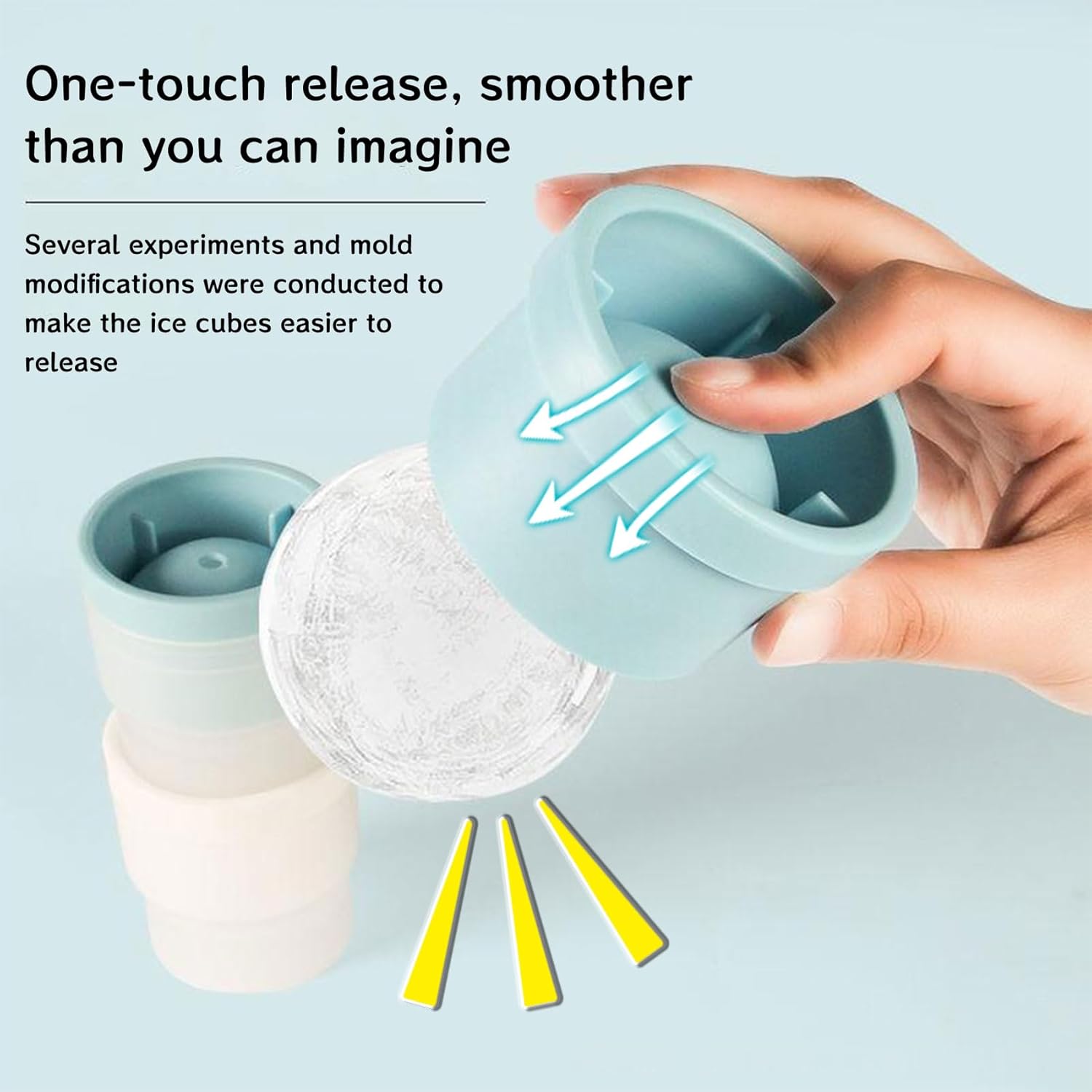 Ice Ball Molds, Set of 3, Slow-Melting Stackable Ice Cube Maker, 2.5 Inch big Ice Spheres for Whiskey Cocktails Juice Beverages Bourbon Ice Ball Molds, Set of 3, Slow-Melting Stackable Ice Cube Maker, 2.5 Inch big Ice Spheres for Whiskey Cocktails Juice Beverages Bourbon