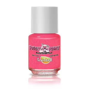 Piggy Paint Magical Melon Scented Coral Nail Polish 0.25 oz Non-toxic Vegan Water-based Formula Kids Friendly