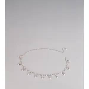 Glam Bow And Pearl Charm Belt