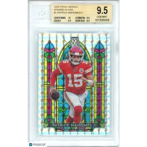 2020 Panini Mosaic Stained Glass Patrick Mahomes II #1 BGS 9.5