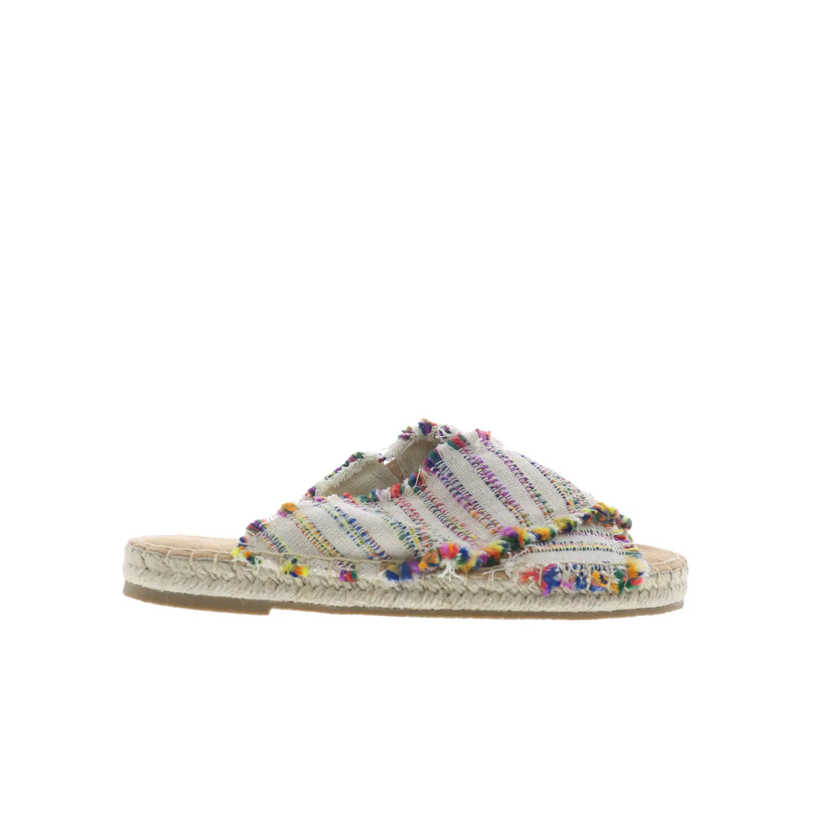 Minnetonka Pepper 518958 Womens Beige Synthetic Slip On Slides Sandals Shoes