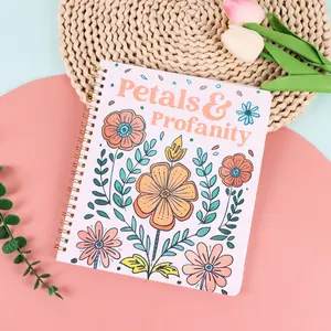 Unique Adult Coloring Book, Flower Illustrations, Beautiful Flowers and Playful Attitude, Adult Relaxation Art Therapy, Ideal Gift for Plant Lovers