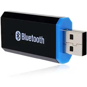 KDO USB Bluetooth Receiver Adapter, Wireless Audio Adapter Car Kit Music Receiver for Home Stereo/Car Stereo Sound System Speakers with 3.5mm Cable.(Aux in) (Yet-M1)