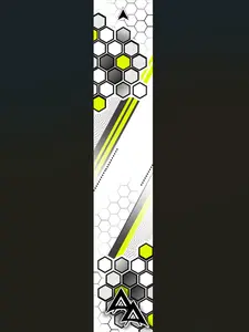 APA PARALLEL HEX SERIES ARROW WRAPS - YELLOW