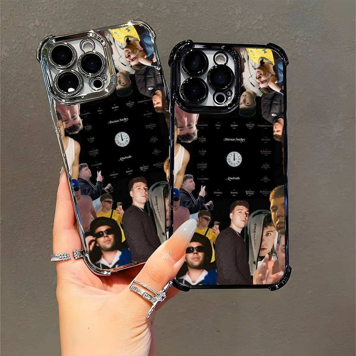 Quevedo Music Lovers Album Art Phone Case Trendy Design, Compatible with iPhone 11/12/13/14/15/16 (Pro Max/Plus), For Spanish Rap Hip Hop Fans