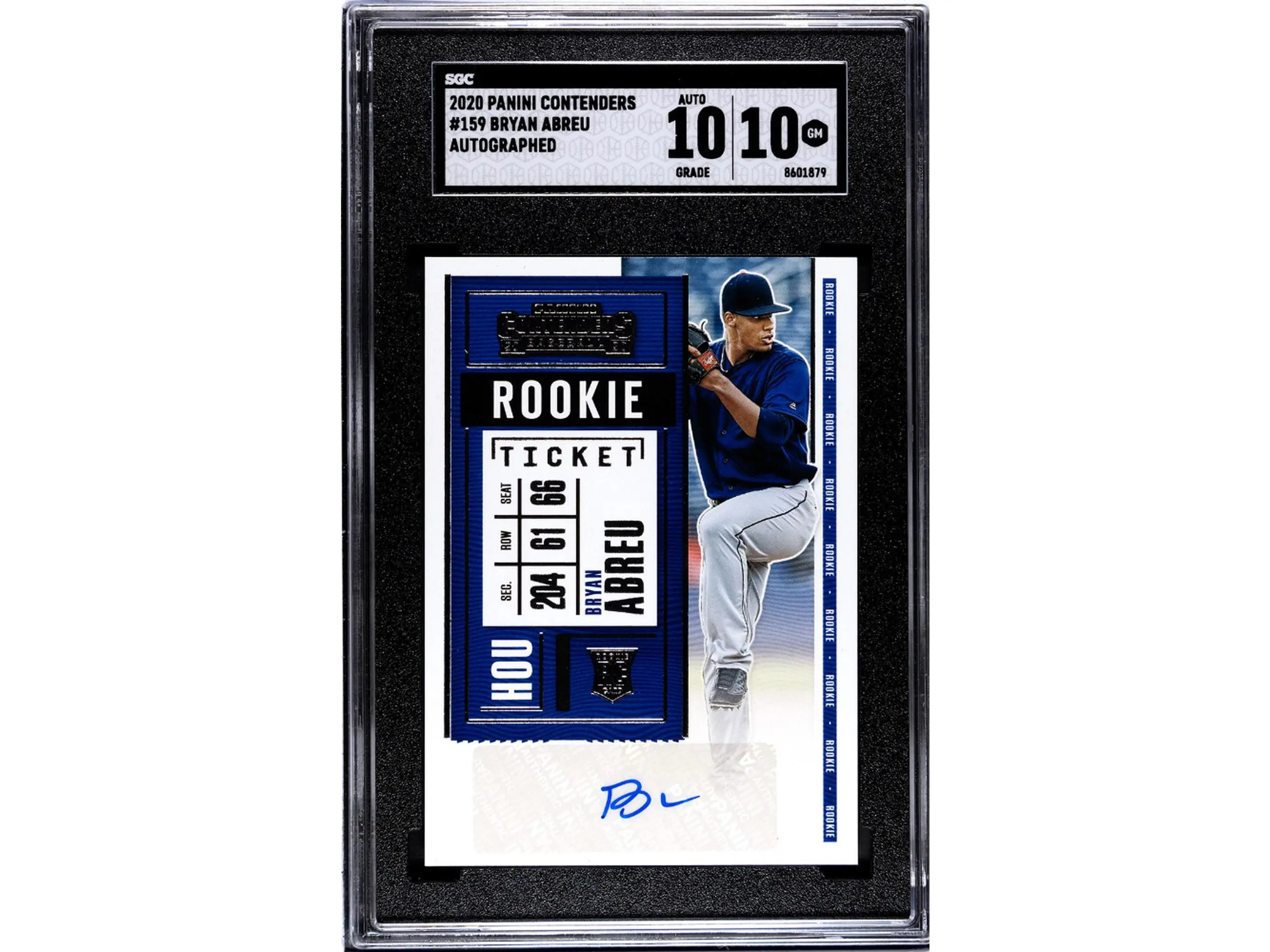 2020 Panini Contenders #159 Bryan Abreu Rookie Ticket SGC 10
