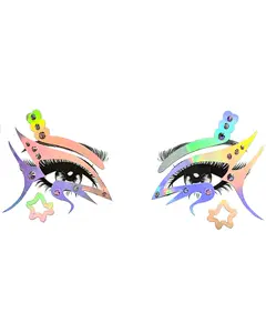Prism Princess Holo Face Stickers