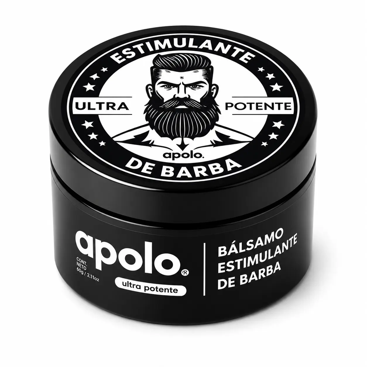Apolo Ultra Potente Minoxidil Beard Growth Cream, Daily Beard Stimulating Treatment, Revitalize Weak Follicles & Grow Thick Full Beard For Patchy Growth