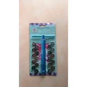 Clay Extruder Tool - Blue Aluminum Twist handle