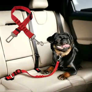 Elastic Nylon Pet Car Safety Belt for Small Dogs Cats Travel Car Harness Lead Safety Harnesses Harness Straps Universal Harness
