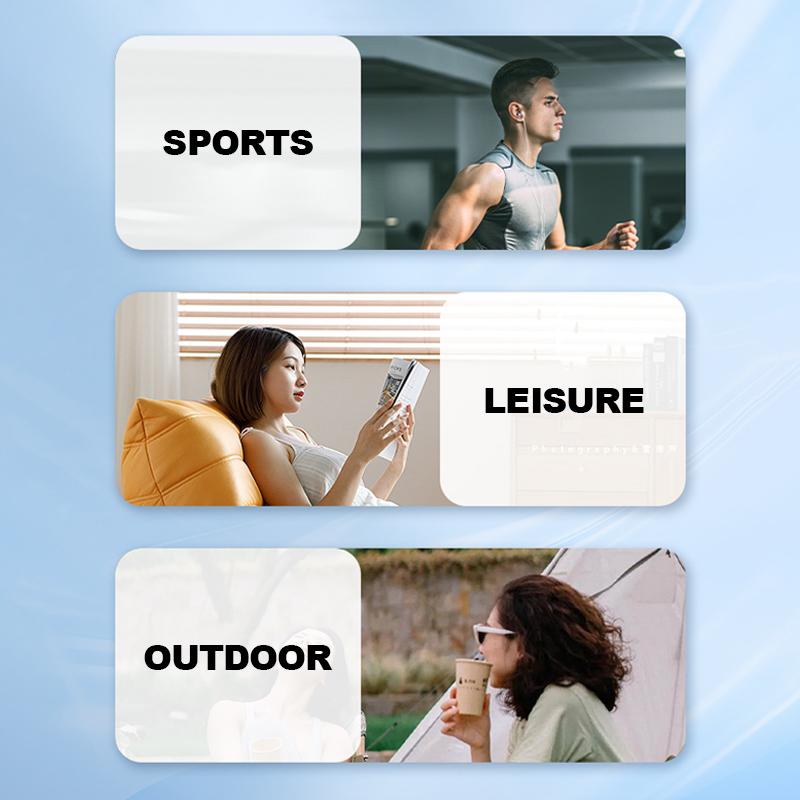 High-quality Bluetooth  Wireless Earbuds, Equipped with Display Screen and Includes Multiple Apps,Touch Sensitive Noise Canceling Headset, Chargeable Electronic Wireless Earphones for Work, Fitness and Outdoor