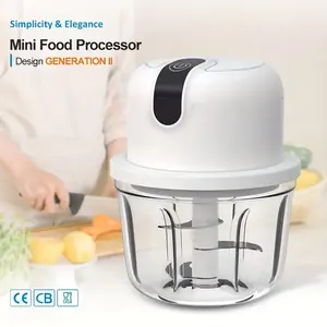 11.83oz USB Wireless Multi-function Food Electric Garlic Chopper Mini Small Garlic Masher Mincer Crusher for Pepper Chili Nuts Meat Grinder Food Processor /Electric Mincer Vegetable Chili Meat Grinder Food Crusher