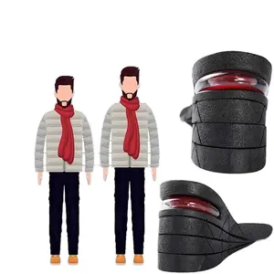 Multilayer Removable Shoes Insoles, 1 Pair Height Increasing Insoles, Multi-layer Removable Height Increasing Insoles for Men and Women, Comfort Footwear Accessory Parent Active Bedroom Tactical