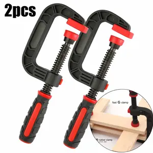 Set of 2 7 Inch Plastic Spring Clamps – Heavy Duty Woodworking Clamps,Reinforced Nylon Grip with Strong Clamping Force,Non-Slip Jaws for Glue,DIY,Carpentry,Workshop Use,Durable,Lightweight Hand Clamps for Woodworking and Craft Projects