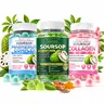 QIZFYZZ Triple-Action Wellness Dietary Herbal Gummies - Adult Chewable Magnesium, 8500mg High-Potency Magnesium + Herbs, Collagen + Energy, Skin Care, Immune & Body Support, Energy Boost Vitamins, Minerals & Wellness Supplements, Prop 65 Safe