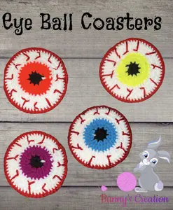Eye Ball Coasters - Set of 4, perfect for your home bar