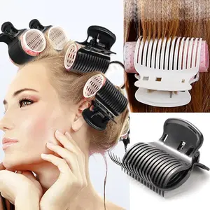 12pcs/lot Salon Hot Roller Barrette Curly Hold Hair Clips Prem Insulation Heatless Clips Hair Accessories DIY Styling Tools