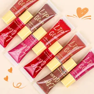 Beauty Supply 24-Pack Lip Gloss Set with Coconut Oil Infused Vitamin E for Hydrating Nourishing Lips High Shine Gloss Valentine's Day Gifts Makeup Lipstick Glossy Hydrate