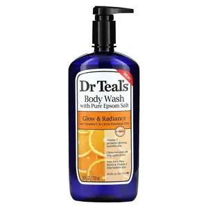Dr. Teal's Body Wash With Pure Epsom Salt, Glow & Radiance, 24 fl oz (710 ml)