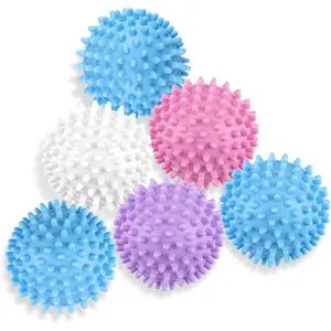 6 Pack Laundry Balls for Dryer, Dryer Balls Laundry , Dryer Ball Plastic Pellet Packs for Fabric Soften, Reduce Wrinkle and Less Static Cling