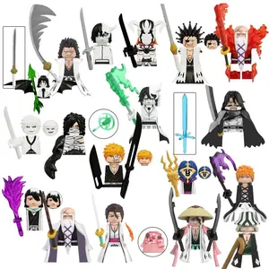 2026 new Blind Box KDL824 WM6164 Building Blocks Mini Model Figures Anime Bleach Kurosaki Ichigo Kuchiki Rukia Cartoon Christmas Gift Toy
