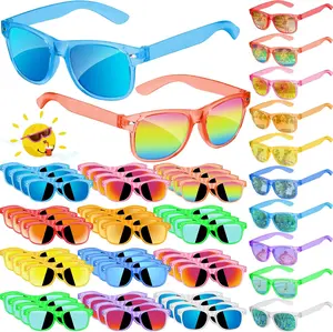 Oleitodh 40-Pack Kids Translucent Neon Sunglasses Bulk Accessories, UV400 Protection Party Favors for 3-8 Year Old Boys & Girls