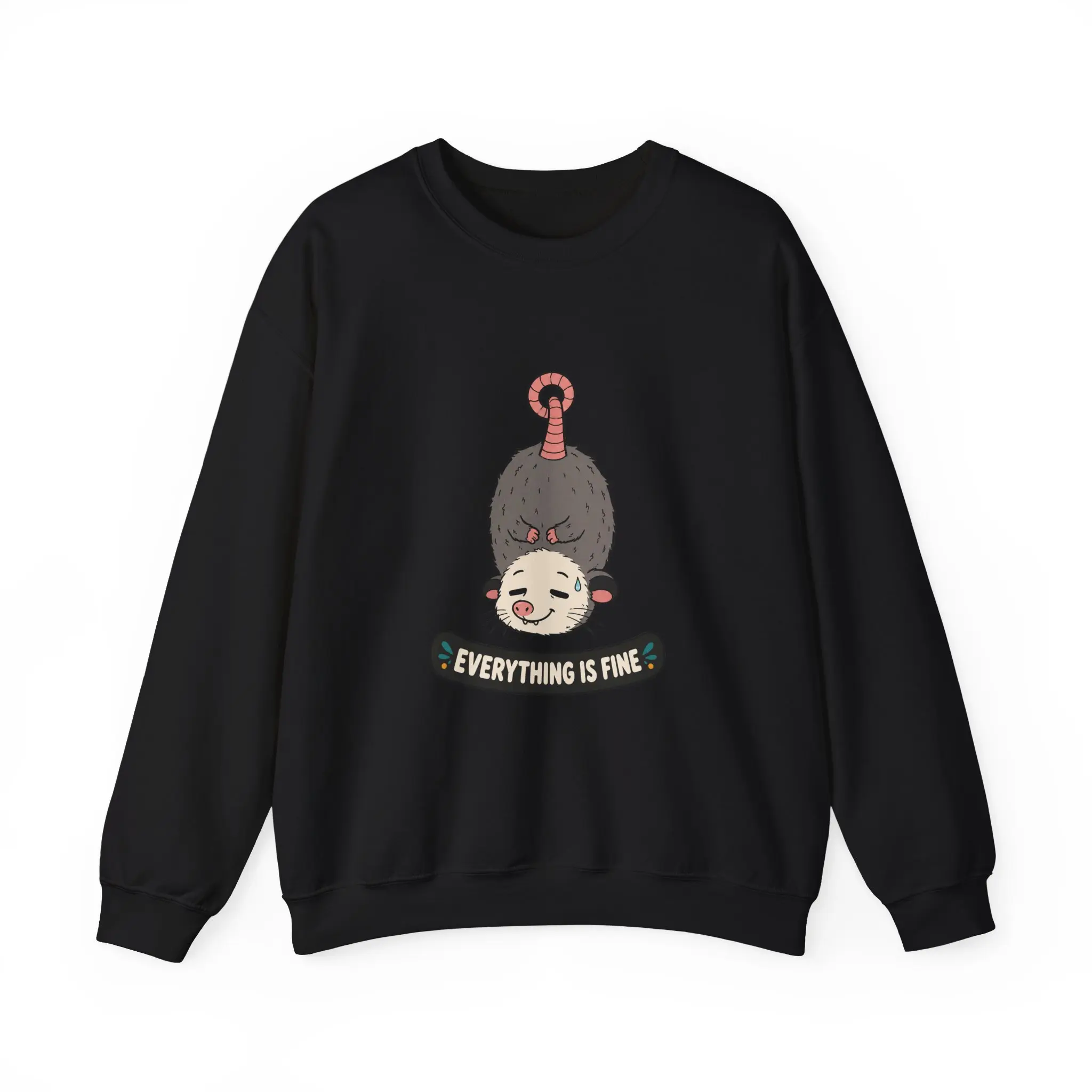 Everything Is Fine Gremlin Sweatshirt | Funny Goblincore Crewneck | Anxiety Meme Gift