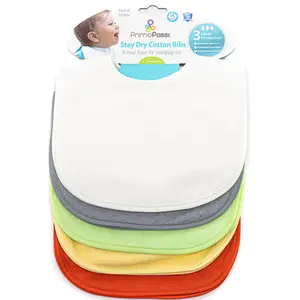 Primo Passi 10Pk Neutral Bibs for Baby - Stay Dry
