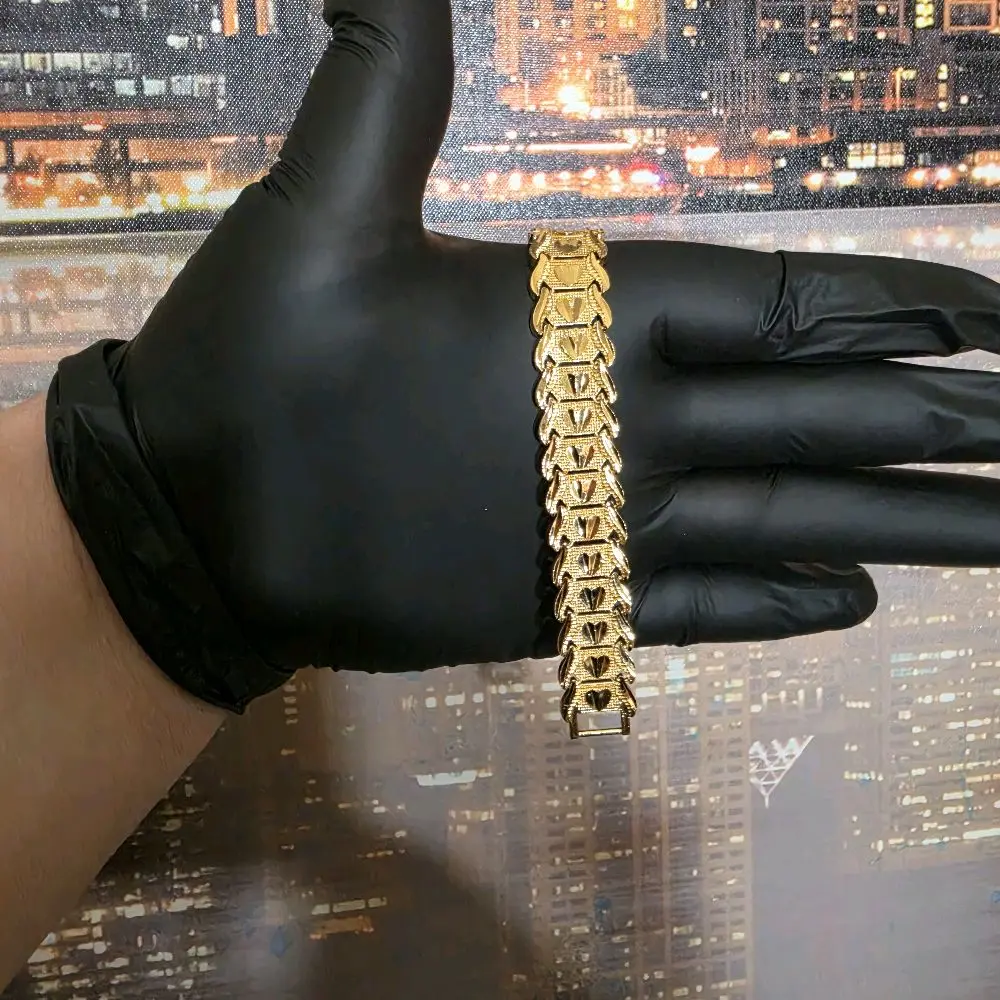24K Heart Bracelet