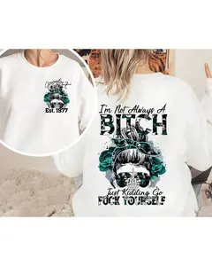 Life's A Biitch But Thankfully So Am I T-Shirt, Generation Shirt, Est.1977 GenX Flag Custom Year T-shirt For Woman Men