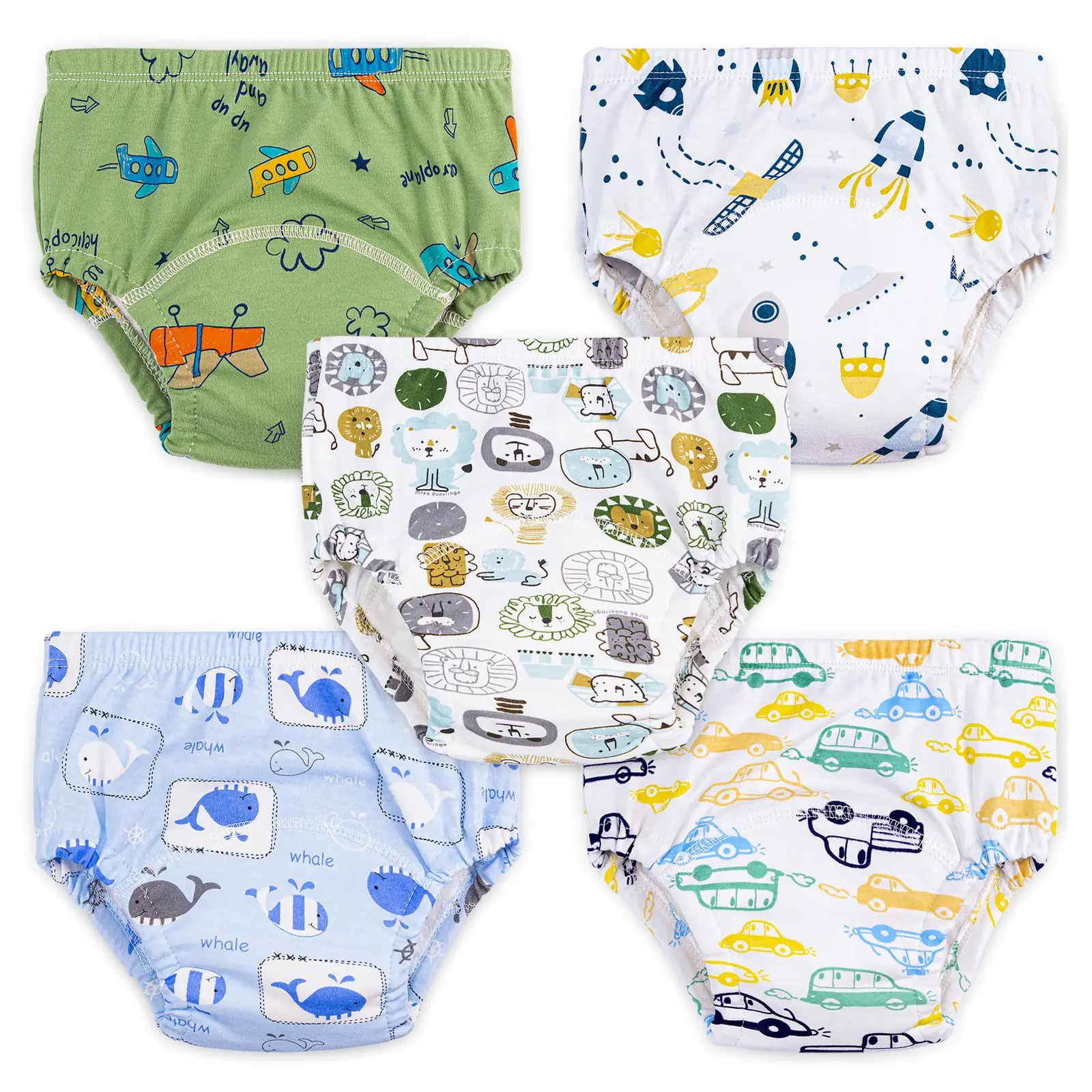 Max Shape Cotton Training Pants for Baby and Toddler Boys,Toddler Boys Potty Training Underwear 5 Pack dealsforyoudays