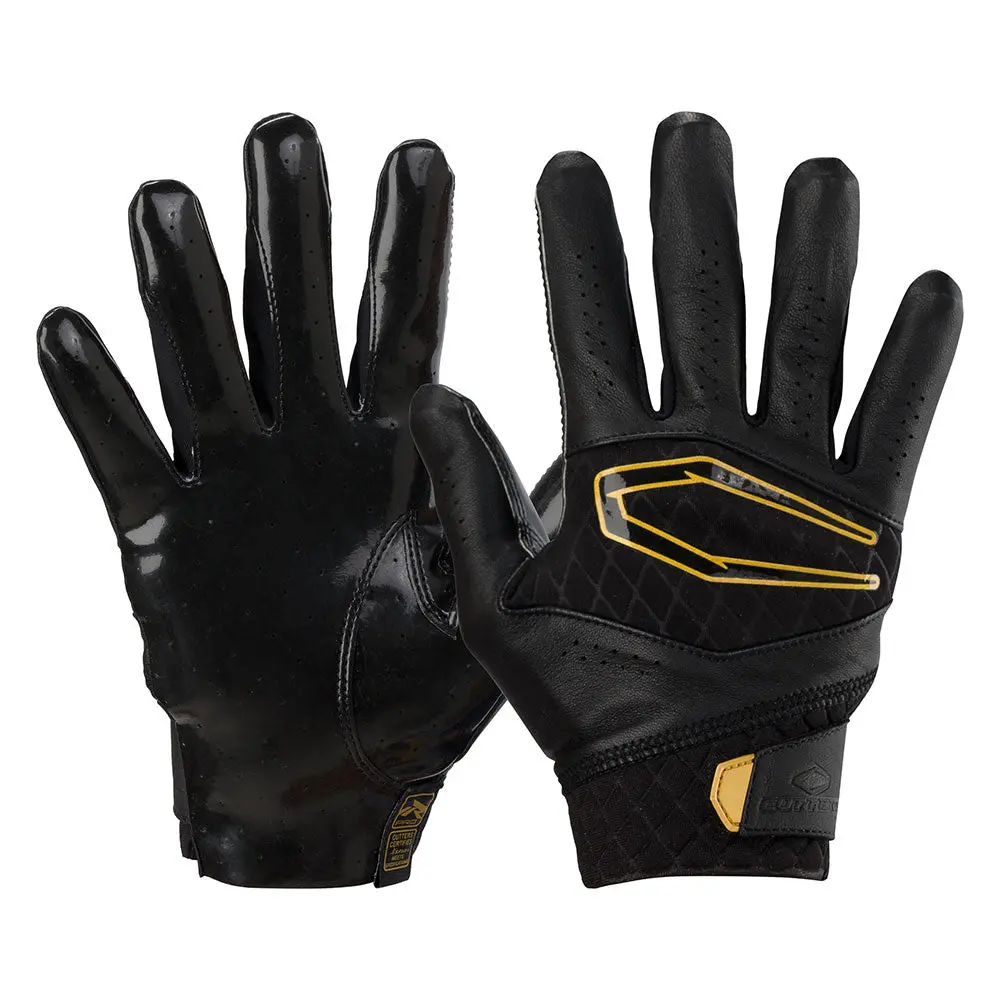 C CUTTERS Rev X Football Receiver Gloves, Premium Cabretta Leather with Anti-Slip C-TACK Full Grip, Lightweight for All-Weather Performance, Anti-Slip Sports Gloves, Football Sports Gloves