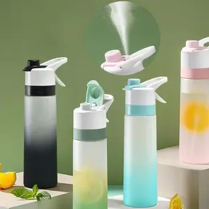 Spray Water Bottle For Girls Outdoor Sport Fitness Water Cup Large Capacity Spray Bottle Drinkware Travel Bottles Kitchen Gadgets#103