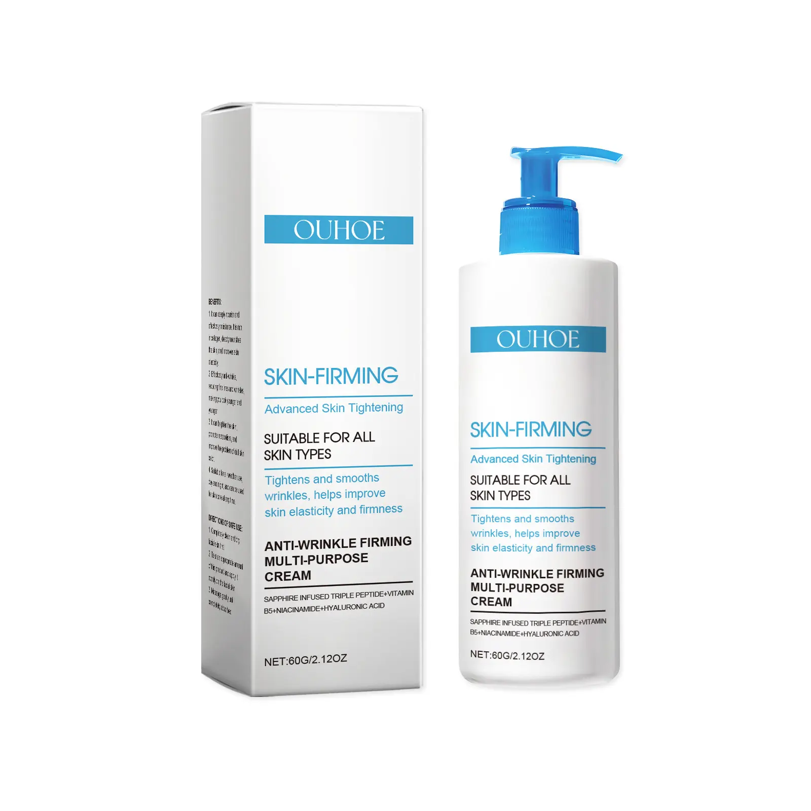 Anti-Wrinkle Firming Multi-Purpose Moisturizer - Daily Firming Moisturizing Cream, Tightening, Smoothing Wrinkles, Boosting Skin Elasticity (2.12Oz)