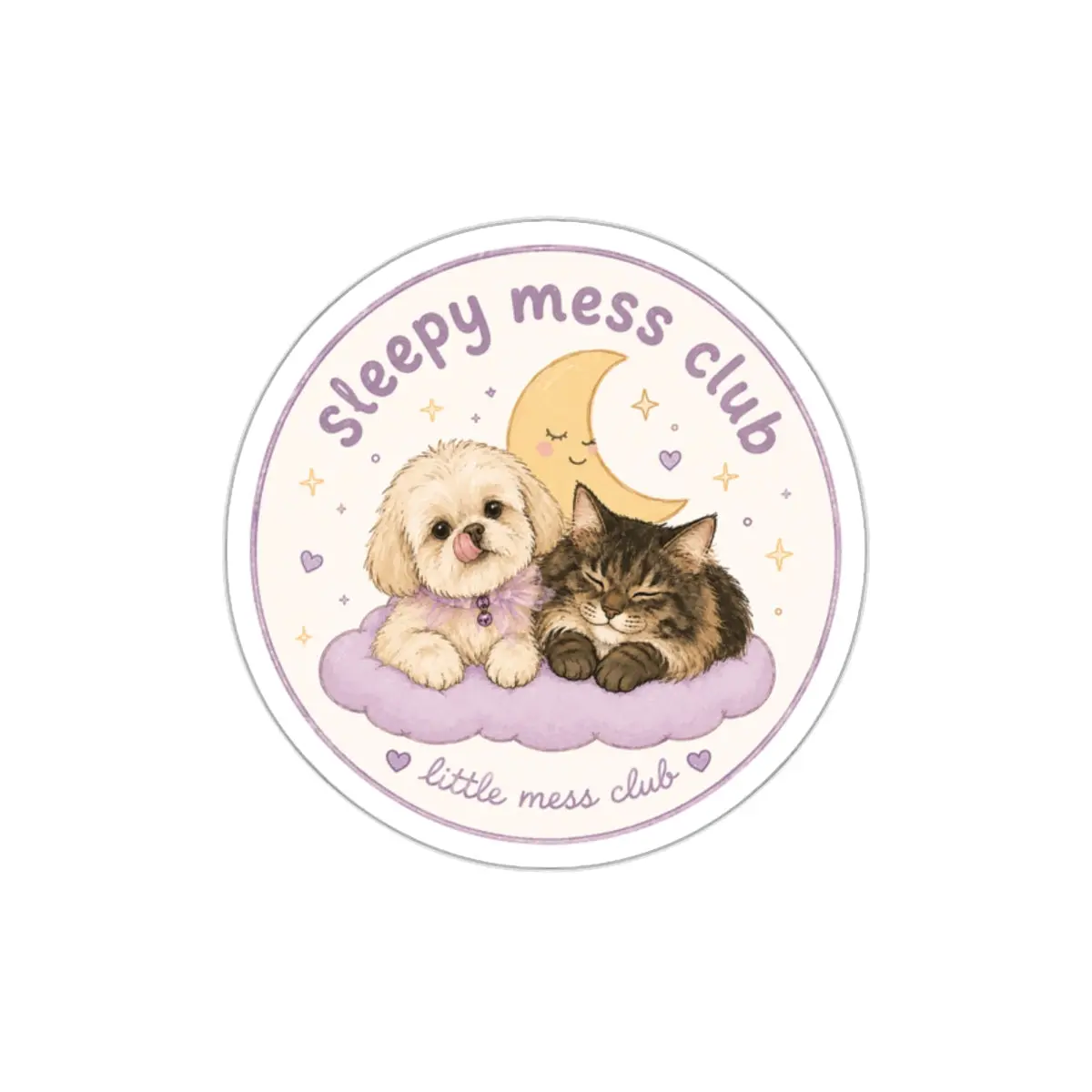 sleepy mess club sticker