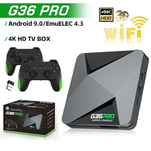 G36 PRO gaming console set-top box with 4K dual-system wireless function. G36PRO home gaming console with 64G memory. Completely upgraded retro gaming console Game.