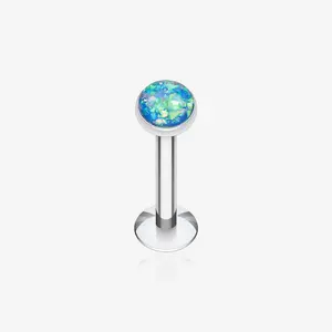 Opal Glitter Shower Dome Steel Labret