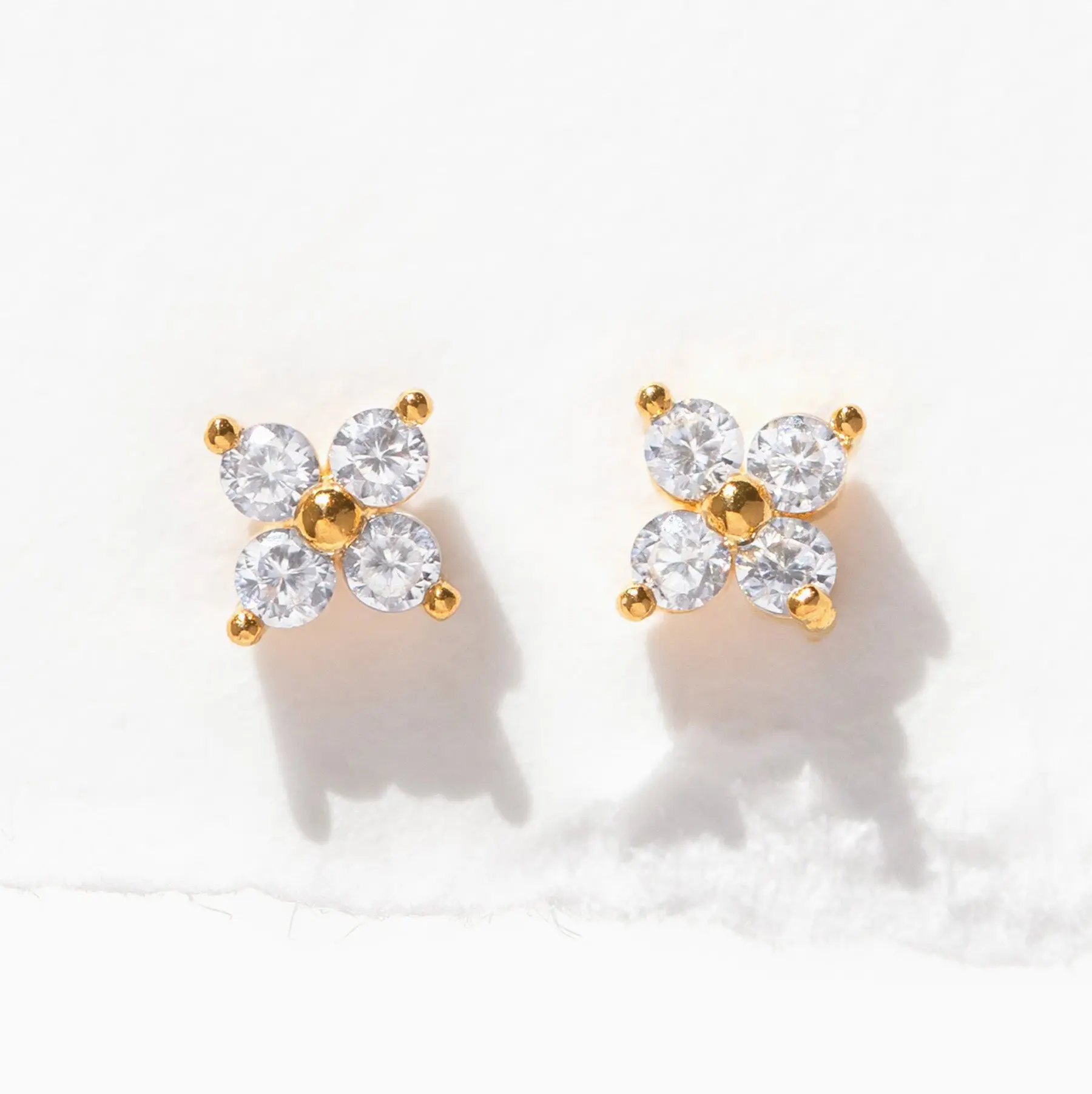 Teeny Tiny Clear Cluster Studs Teeny Tiny Clear Cluster Studs