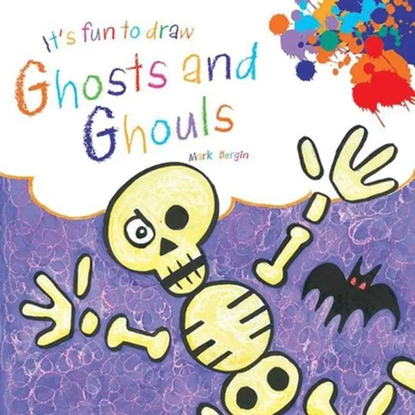 Used Paperback Book - It's Fun to Draw Ghosts and Ghouls by Mark Bergin (English) - Sketch Drawing Guide, Fun Art, Lightweight School & Educational Office Stationery Supply