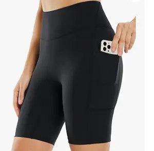 baleaf 8" Biker Shorts for Women with Pockets High Waisted Yoga Gym Spandex Shorts Side Pockets baleaf 8" Biker Shorts for Women with Pockets High Waisted Yoga Gym Spandex Shorts Side Pockets