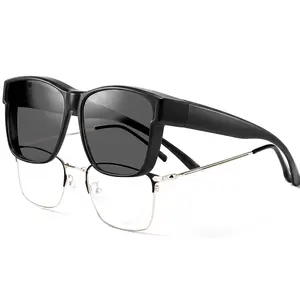 Fit Over Trendy CasualSunglasses for Women Men, Polarized Oversized Square WV400 Protection Lightweight Shades, Men's Accessories Womens Sunglasses for Driving Outdoor Use