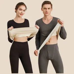 Advanced Dralon Thermal Underwear Set for Men and Women Double Sided Brushed Fleece Fabric with Reinforced Warmth Technology and All Day Comfort Fit
