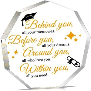 Graduation Gifts For Her Him Class Of 2026 Grad Gifts Inspirational Acrylic Gift Graduate Acrylic Sign Graduation Decorations Middle High School College Gift