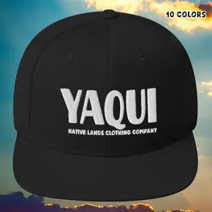 Yaqui Tribe Snapback Hat Embroidered Native American