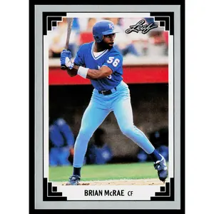 Brian McRae 1991 Leaf #235 RC Kansas City Royals